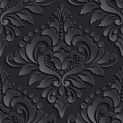 damask seamless pattern element elegant vector image