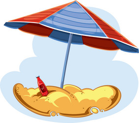 beach umbrella vector image