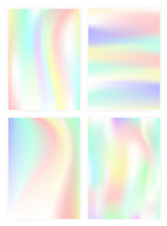 Set vertical abstract backgrounds vector