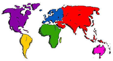 world map vector image