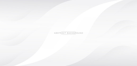 white and grey gradient abstract wave background vector image