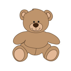 brown bear toy vector image