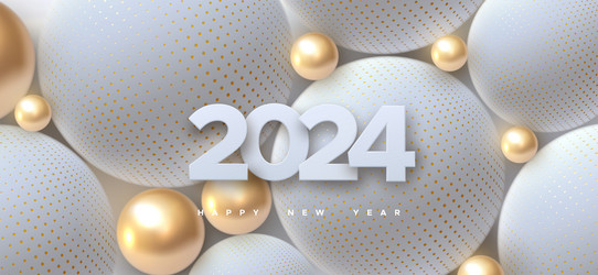 happy new 2024 year holiday vector image