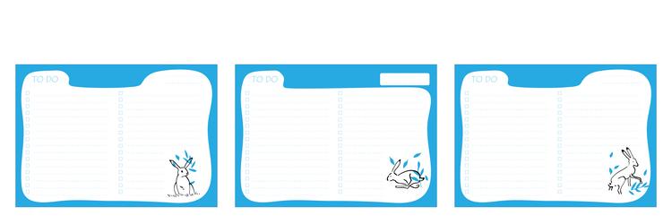 set to do list with cute vector image