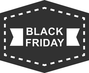 black friday sale and discount sticker layout vector image