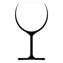 wine glass icon symbol logo vector image