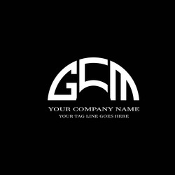 Gcm letter logo creative design with graphic vector