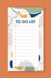 to do list time management and organization vector image