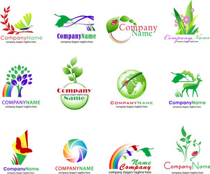 ecology icons vector image