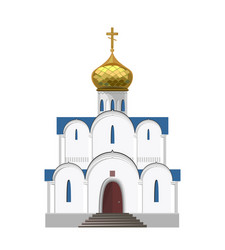 russian orthodox church icon isolated on white vector image