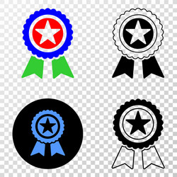 Star award eps icon with contour version vector