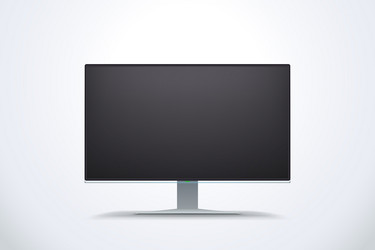 black screen display vector image