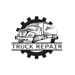 icon of truck repair service vector image