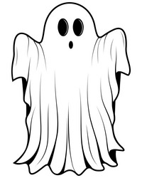 cute halloween ghosts vector image