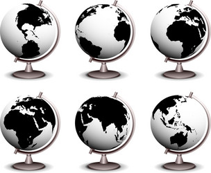 globe vector image