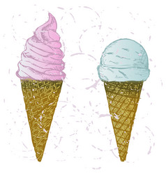 soft serve ice vector image