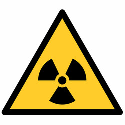 radiation hazard symbol vector image