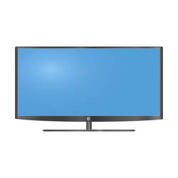 Lcd tv monitor vector