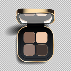 eye shadow with a mirror on transparent vector image