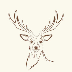 deer free spirit concept image vector image