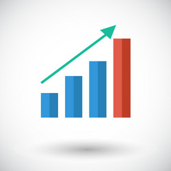 graph icon vector image