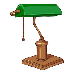 cartoon library lamp vector