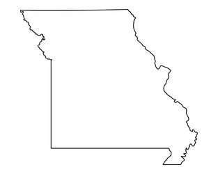 map missouri vector image