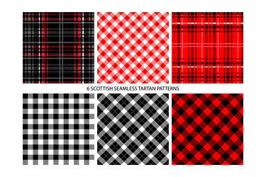 buffalo check plaid patterns vector image