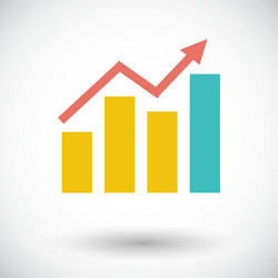 Graph icon vector