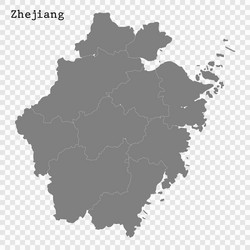 high quality map province china vector image