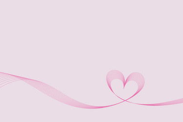 abstract line heart vector image