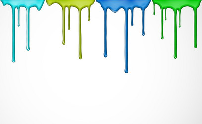 colorful paint drip vector image