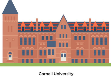 Cornell university architecture vector