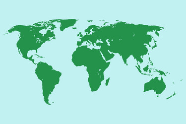 Green world map vector