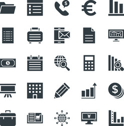 Business cool icons 3 vector