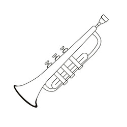 trumpet vector image