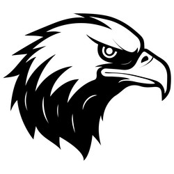 eagle head logo vector image