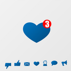 social media icons message vector image