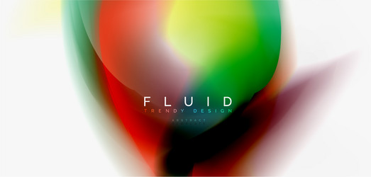 mixing liquid color flow abstract background vector image