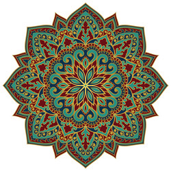 oriental abstract mandala vector image