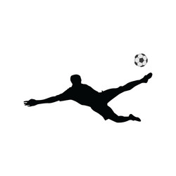 football players silhouettes vector image