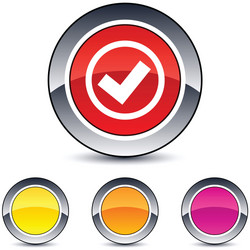 mark round button vector image