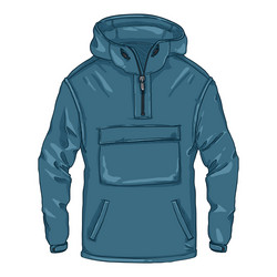 cartoon anorak casual outdoor clothing vector image