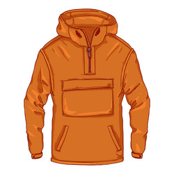 cartoon anorak casual outdoor clothing vector image