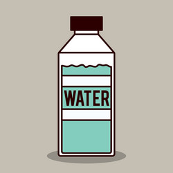 bottle water design vector image