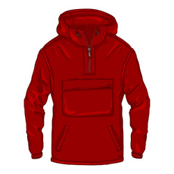 cartoon anorak casual outdoor clothing vector image