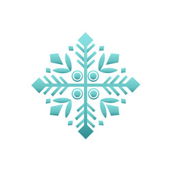 Wintertime figure in white and blue vector