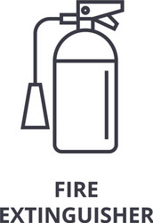 Fire extinguisher line icon outline sign linear vector