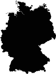 germany map outline vector image