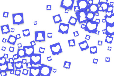 social media background vector image